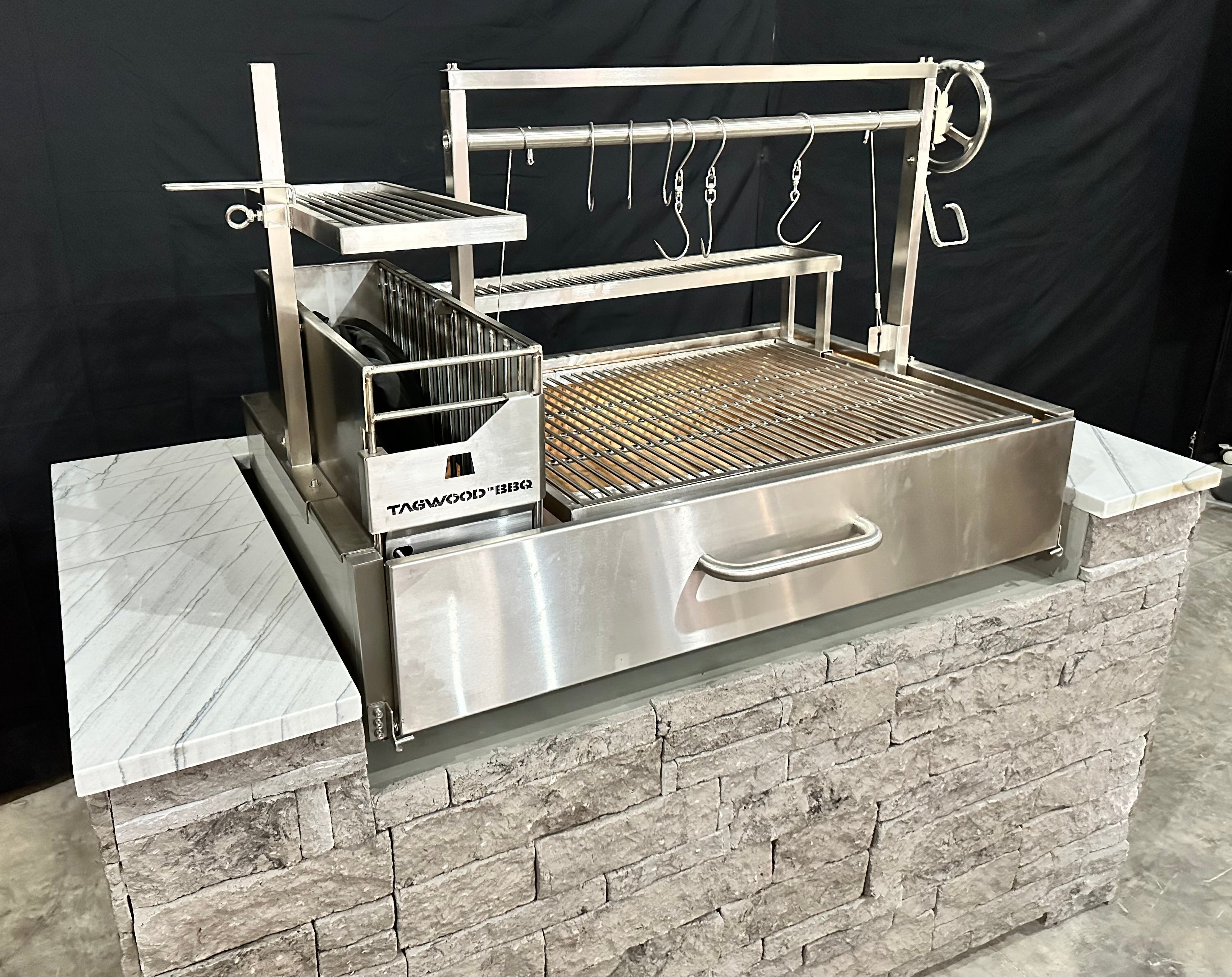 Tagwood BBQ XL Built-In Santa Maria 304 SS Argentine Grill – BBQ25SS