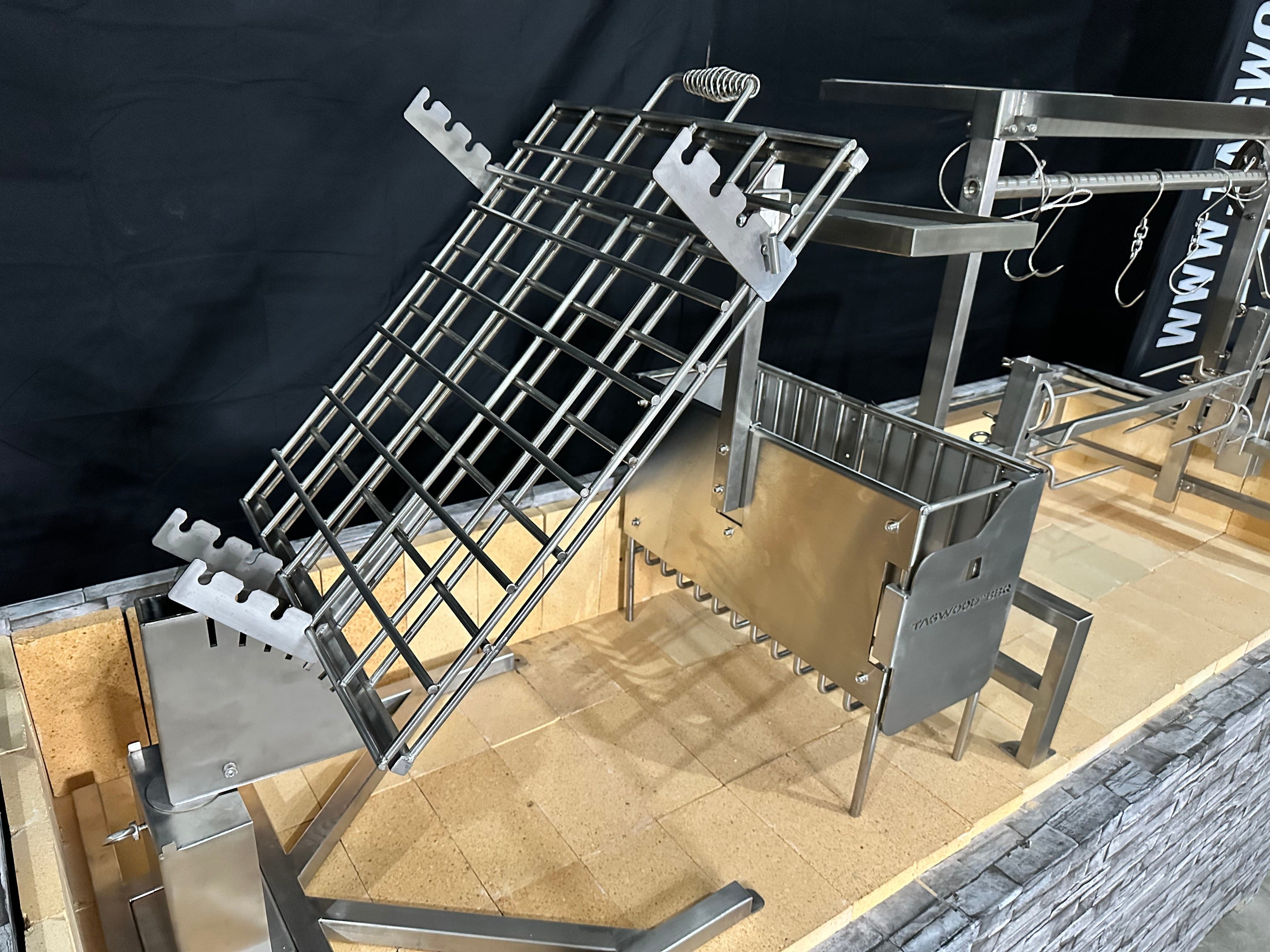 Tagwood BBQ94SS Stainless Steel Basement Clamp Grill