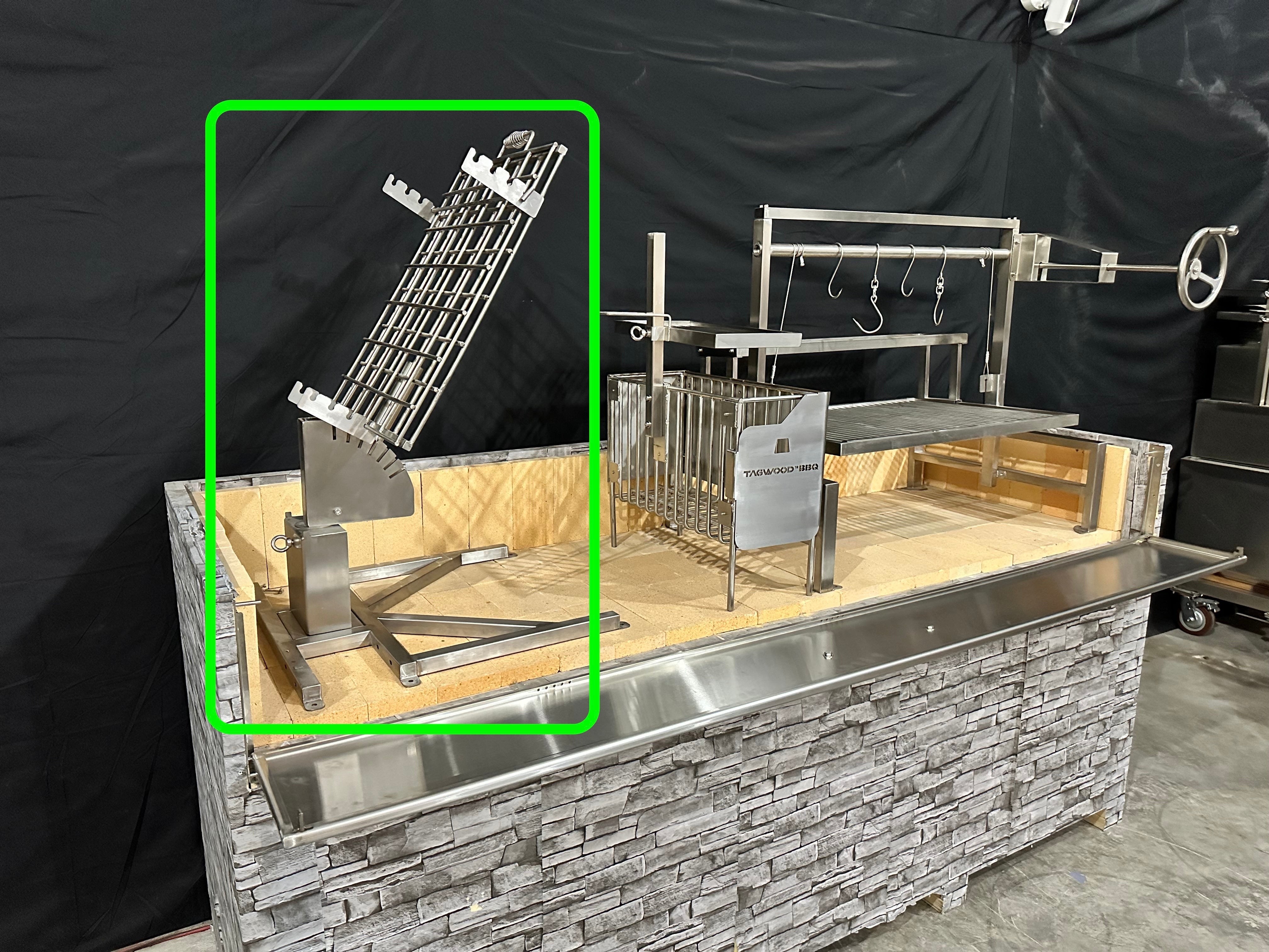 Tagwood BBQ94SS Stainless Steel Basement Clamp Grill