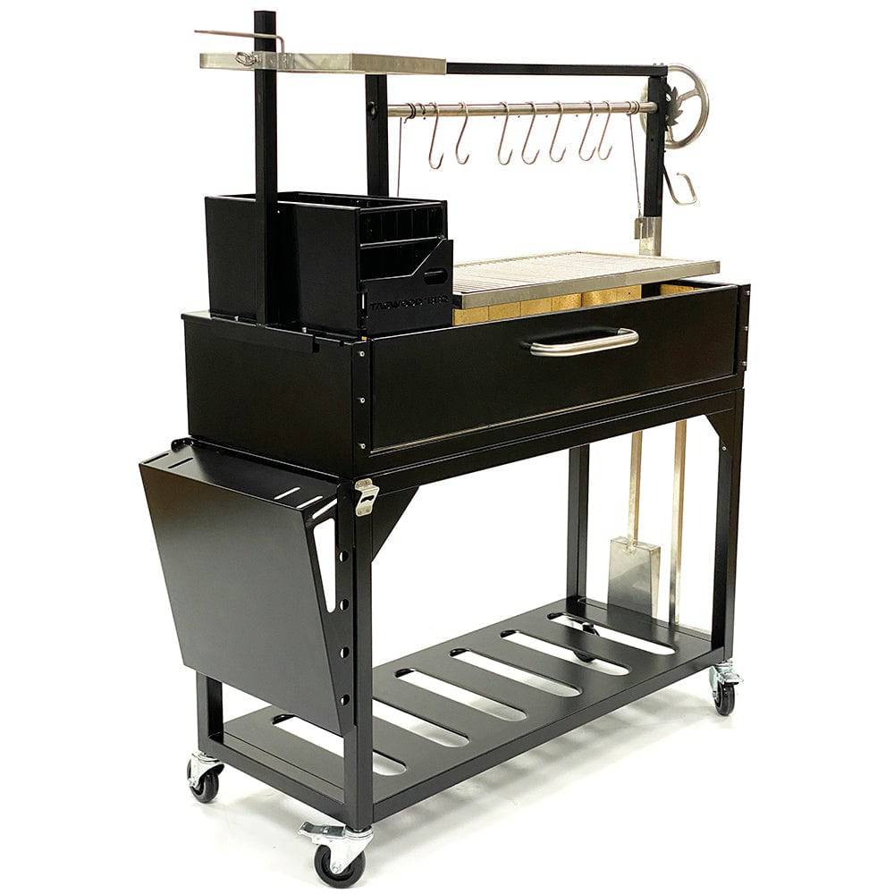 Tagwood BBQ03SI Argentine Santa Maria Wood & Charcoal Gaucho Grill