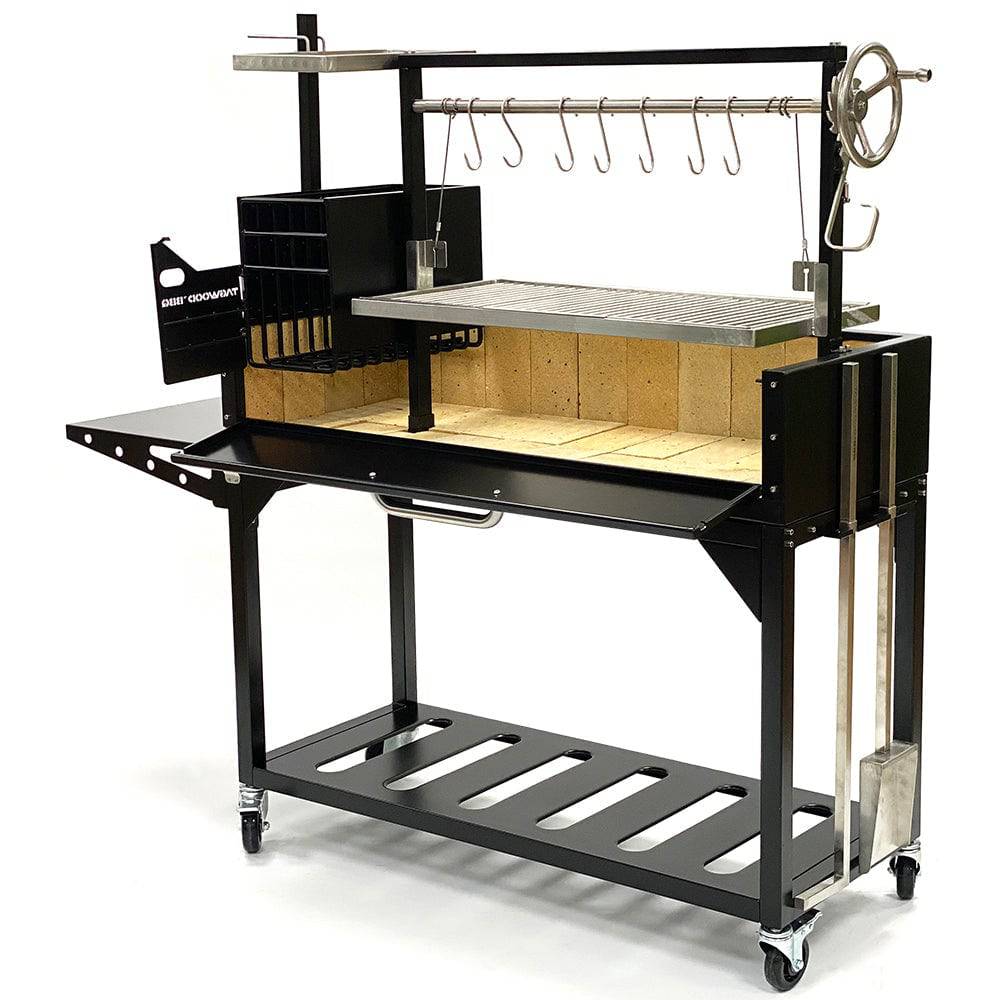 Tagwood BBQ03SI Argentine Santa Maria Wood & Charcoal Gaucho Grill
