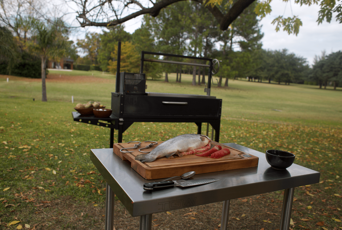 Tagwood BBQ10SS Stainless Steel Outdoor Prep & Working Table