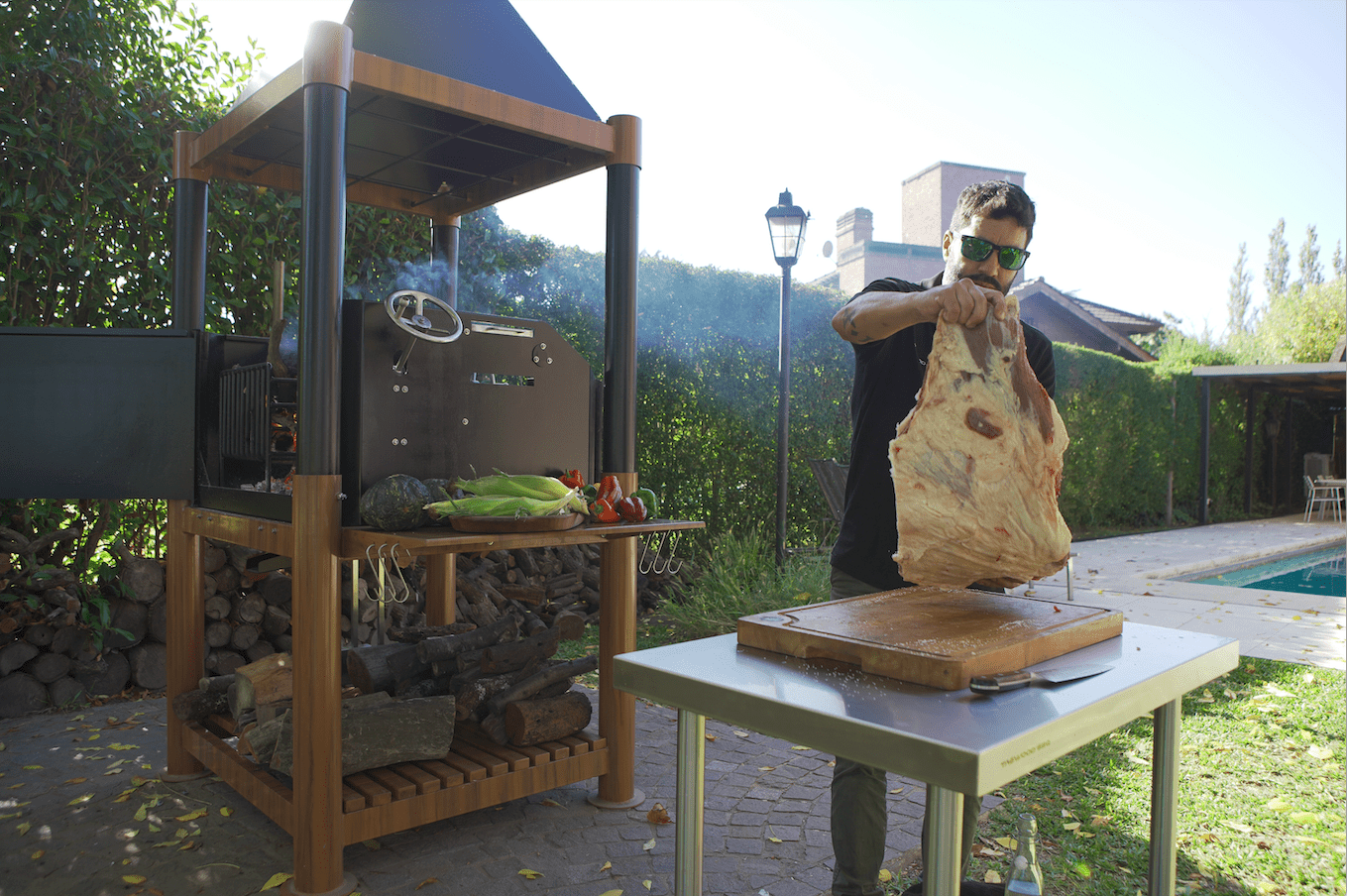 Tagwood BBQ10SS Stainless Steel Outdoor Prep & Working Table