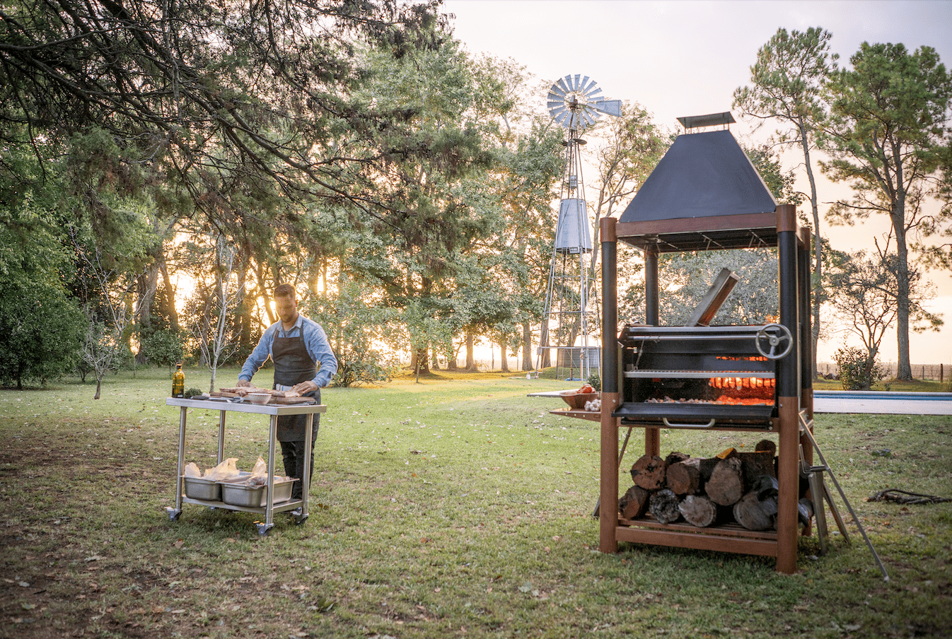 Tagwood BBQ10SS Stainless Steel Outdoor Prep & Working Table