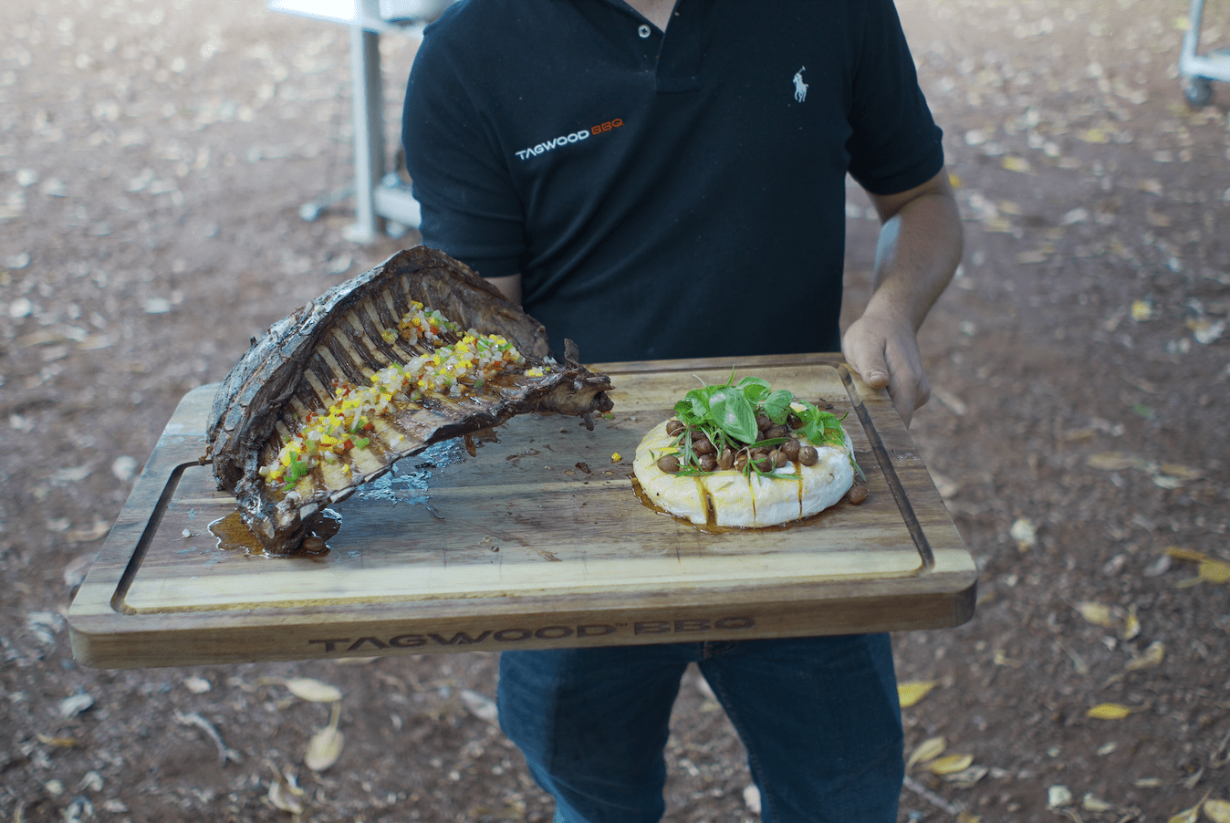 Tagwood BBQ Edge-Grain Acacia Cutting & Carving Board | TAWO05