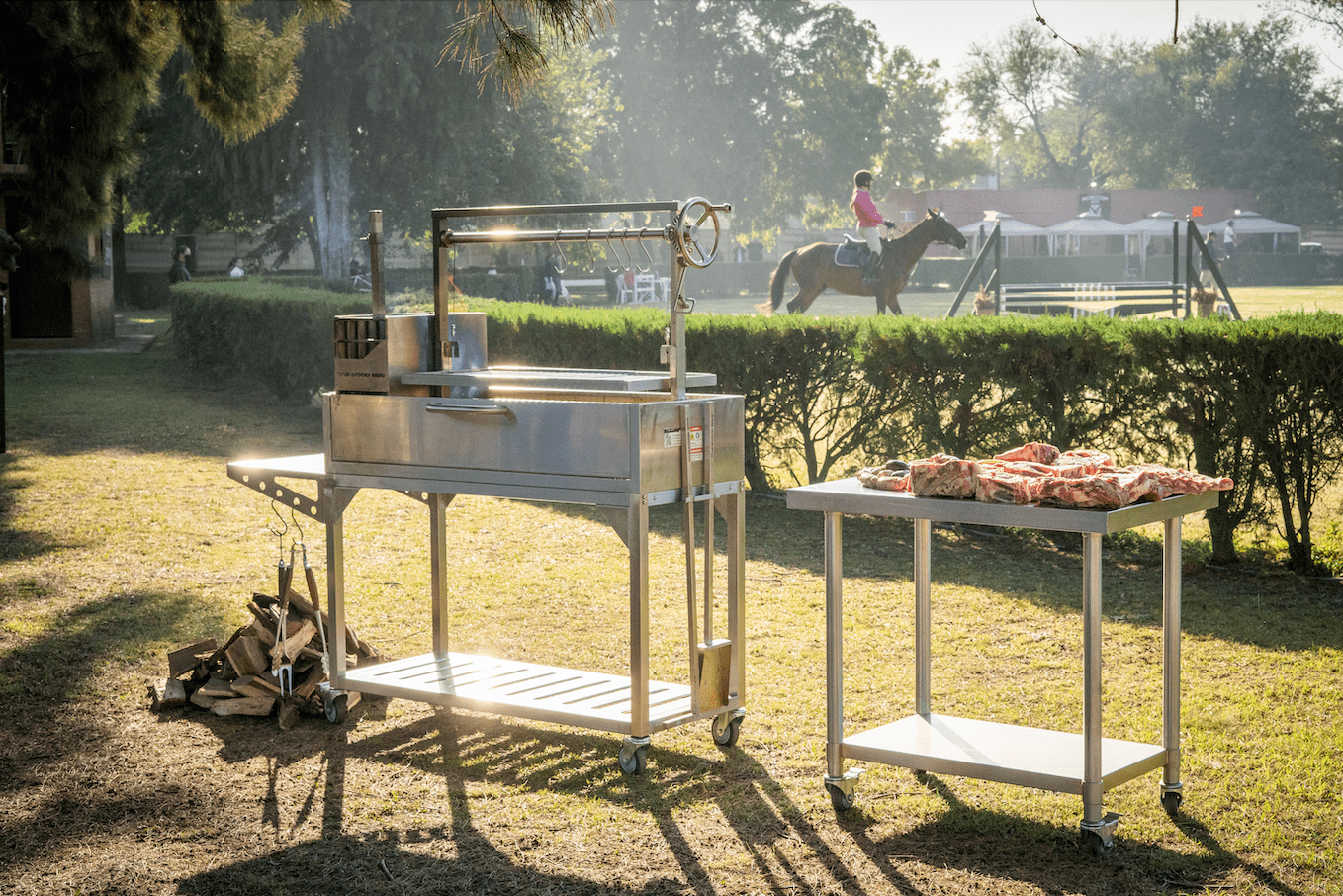 Tagwood BBQ10SS Stainless Steel Outdoor Prep & Working Table