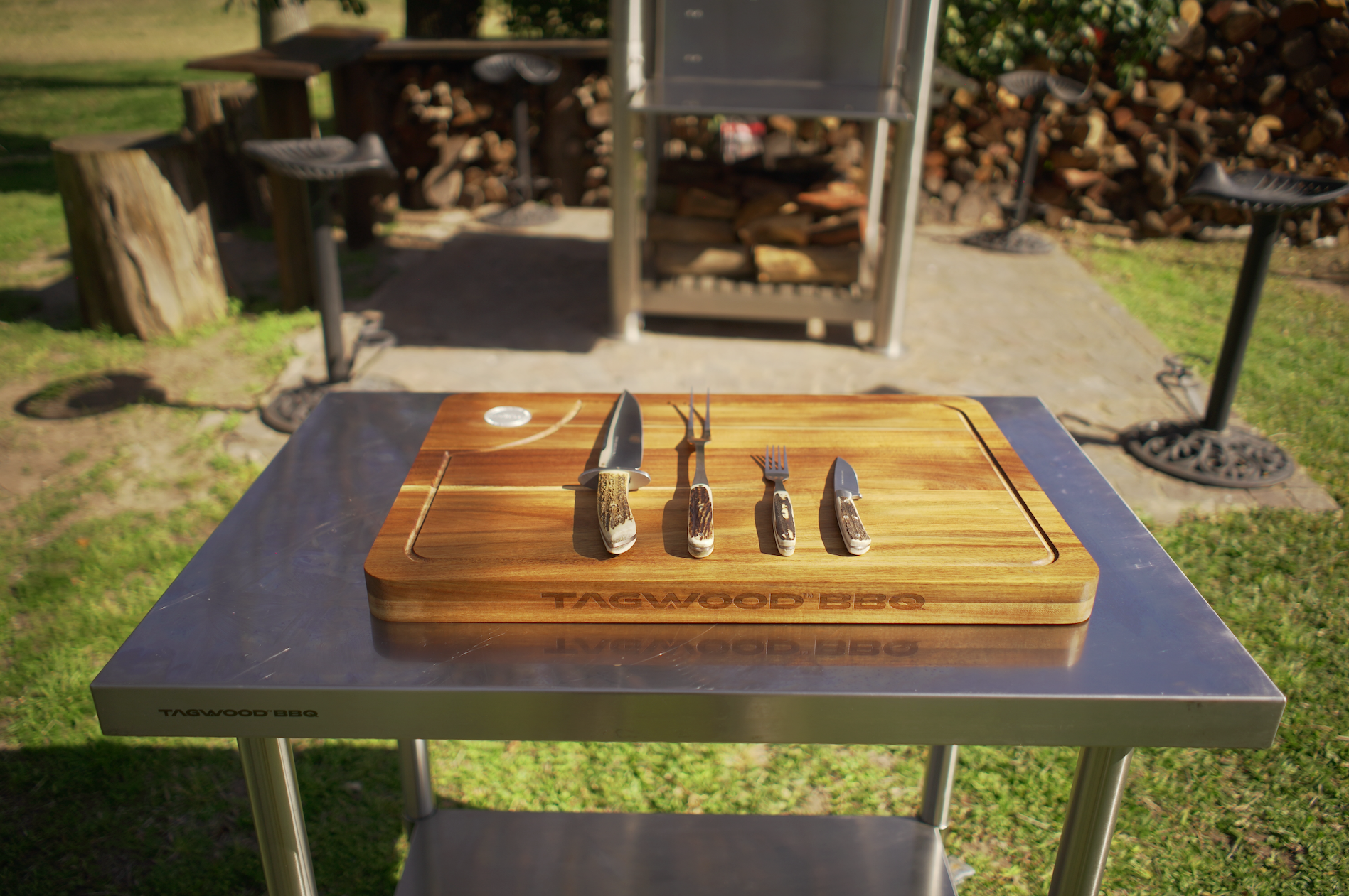 Tagwood BBQ Edge-Grain Acacia Cutting & Carving Board | TAWO05