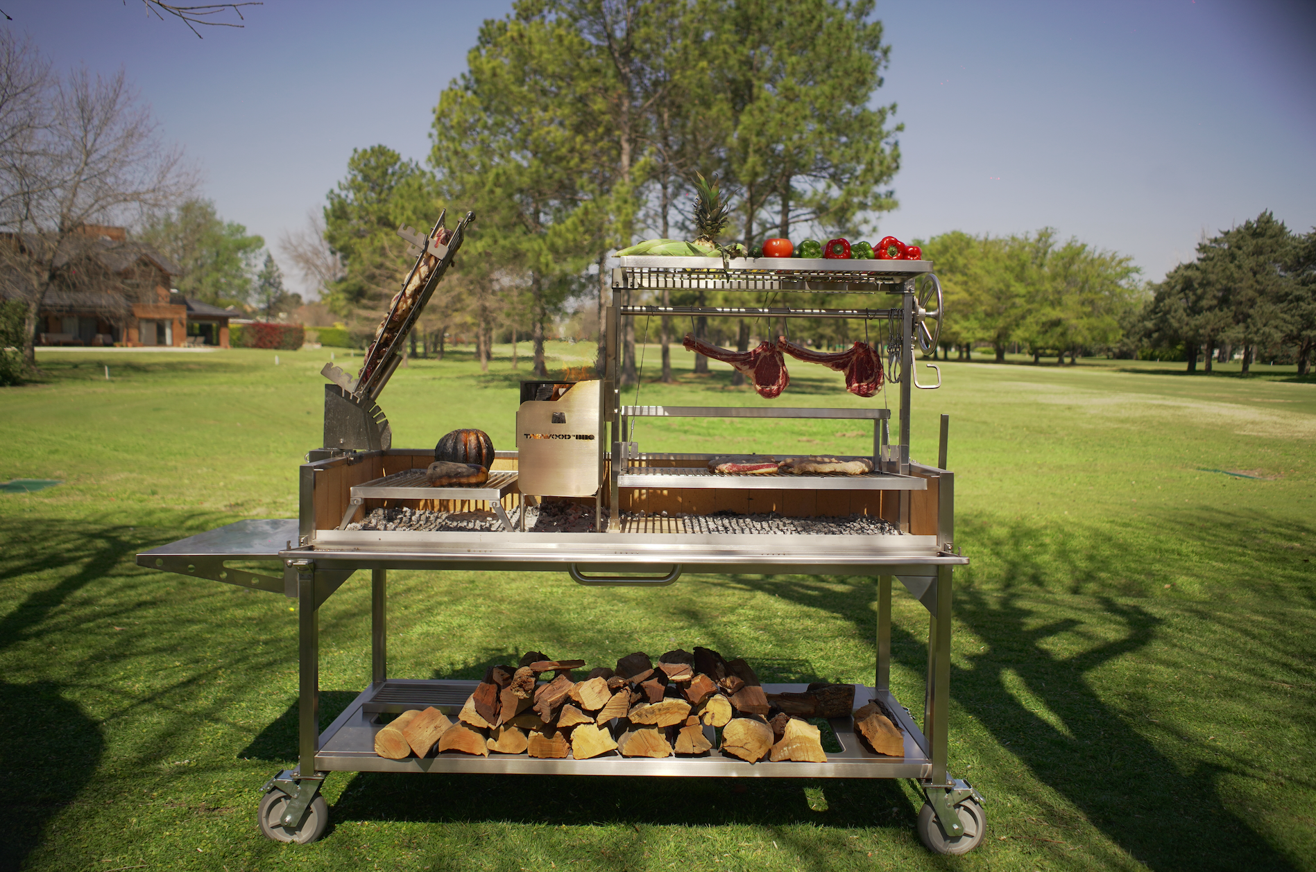 Tagwood BBQ26SS XL Argentine Santa Maria Wood & Charcoal Grill