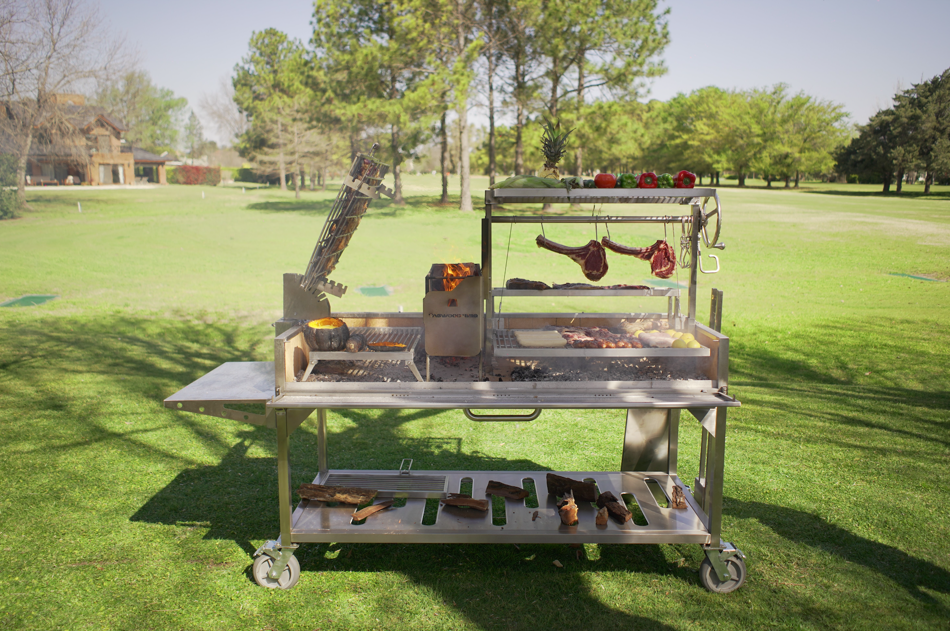 Tagwood BBQ26SS XL Argentine Santa Maria Wood & Charcoal Grill