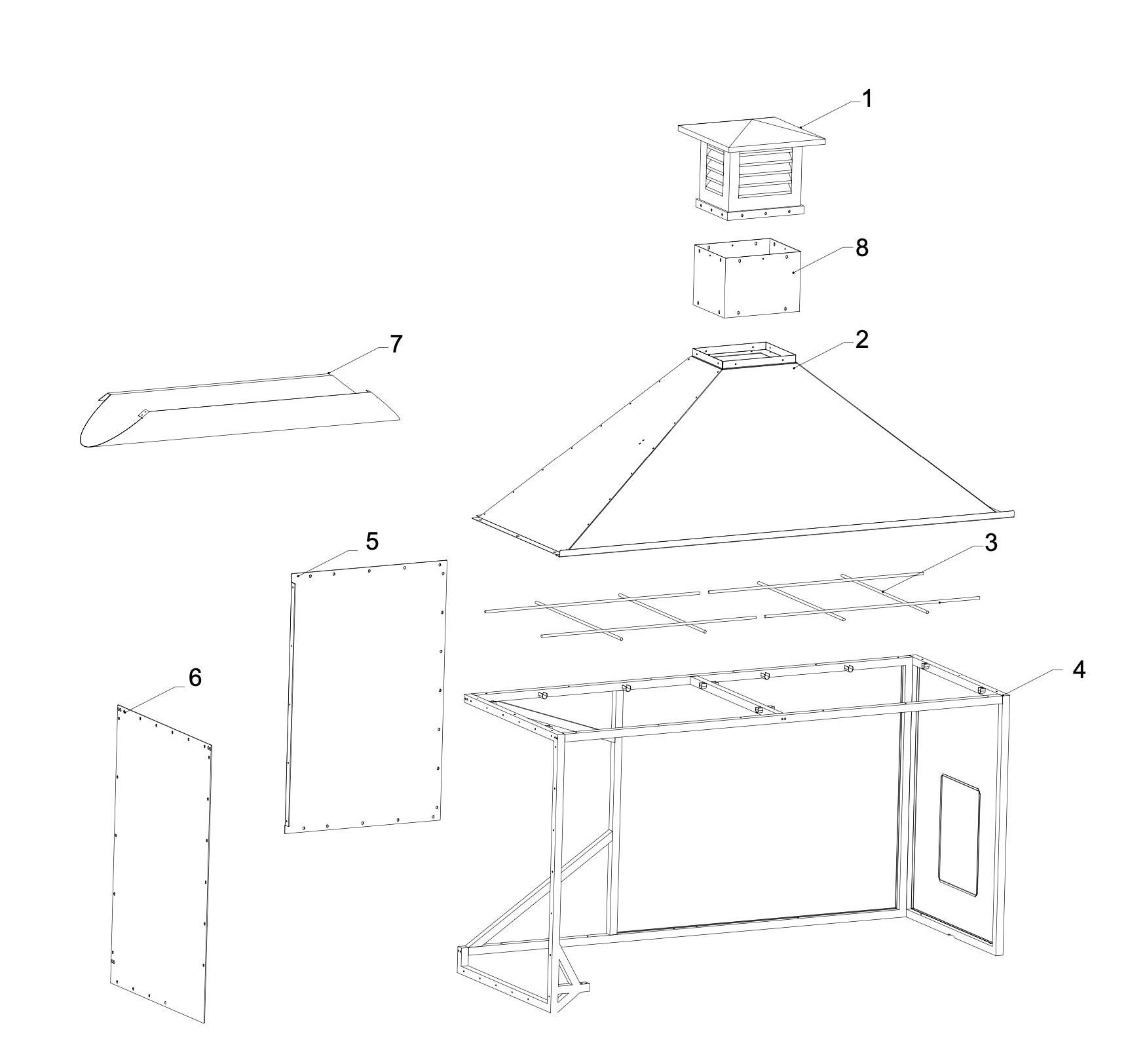 Tagwood BBQ Built-In Smoke Hood Attachment | ASH08