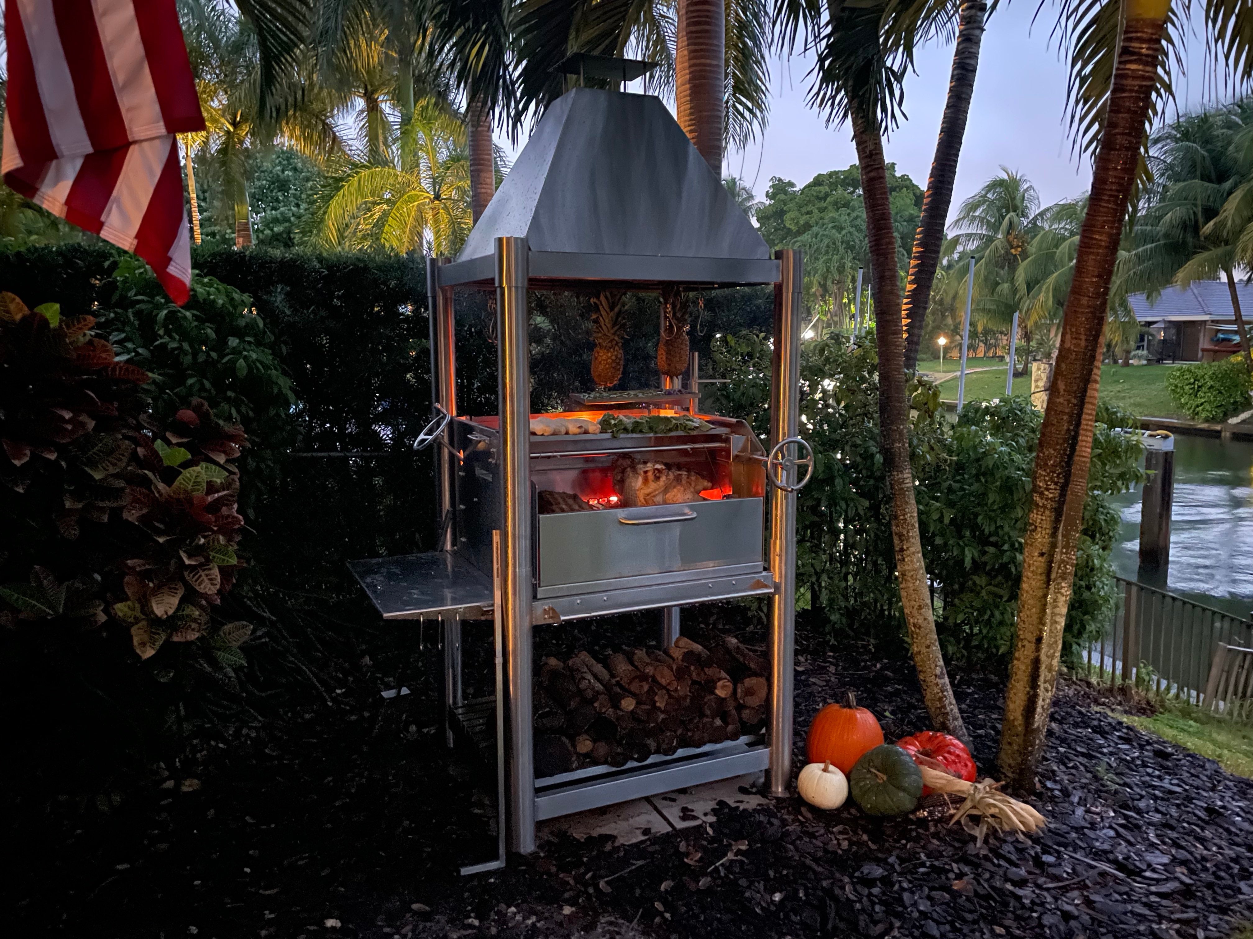 Tagwood BBQ02SS All Stainless Santa Maria Gaucho Grill