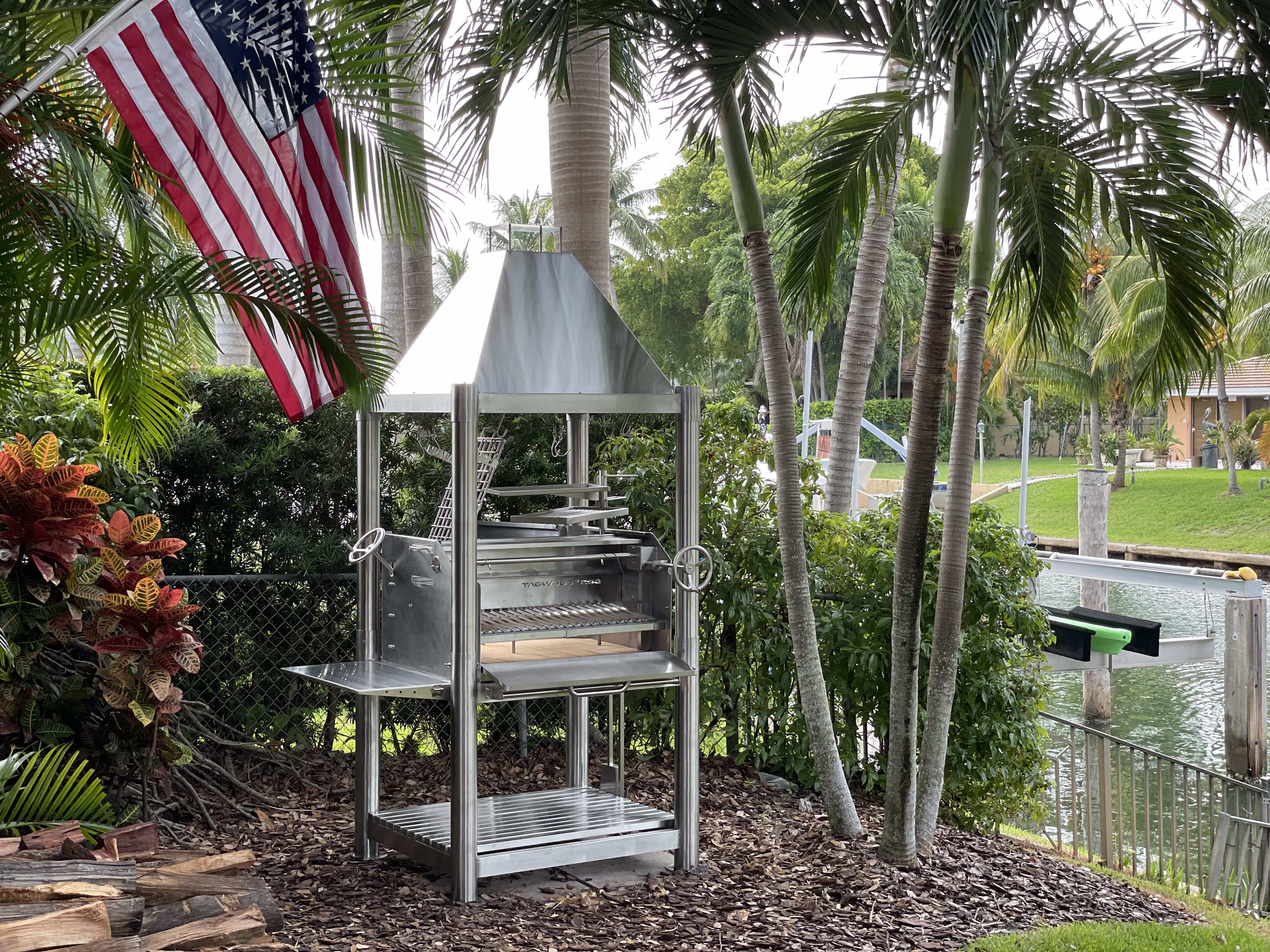 Tagwood BBQ02SS All Stainless Santa Maria Gaucho Grill