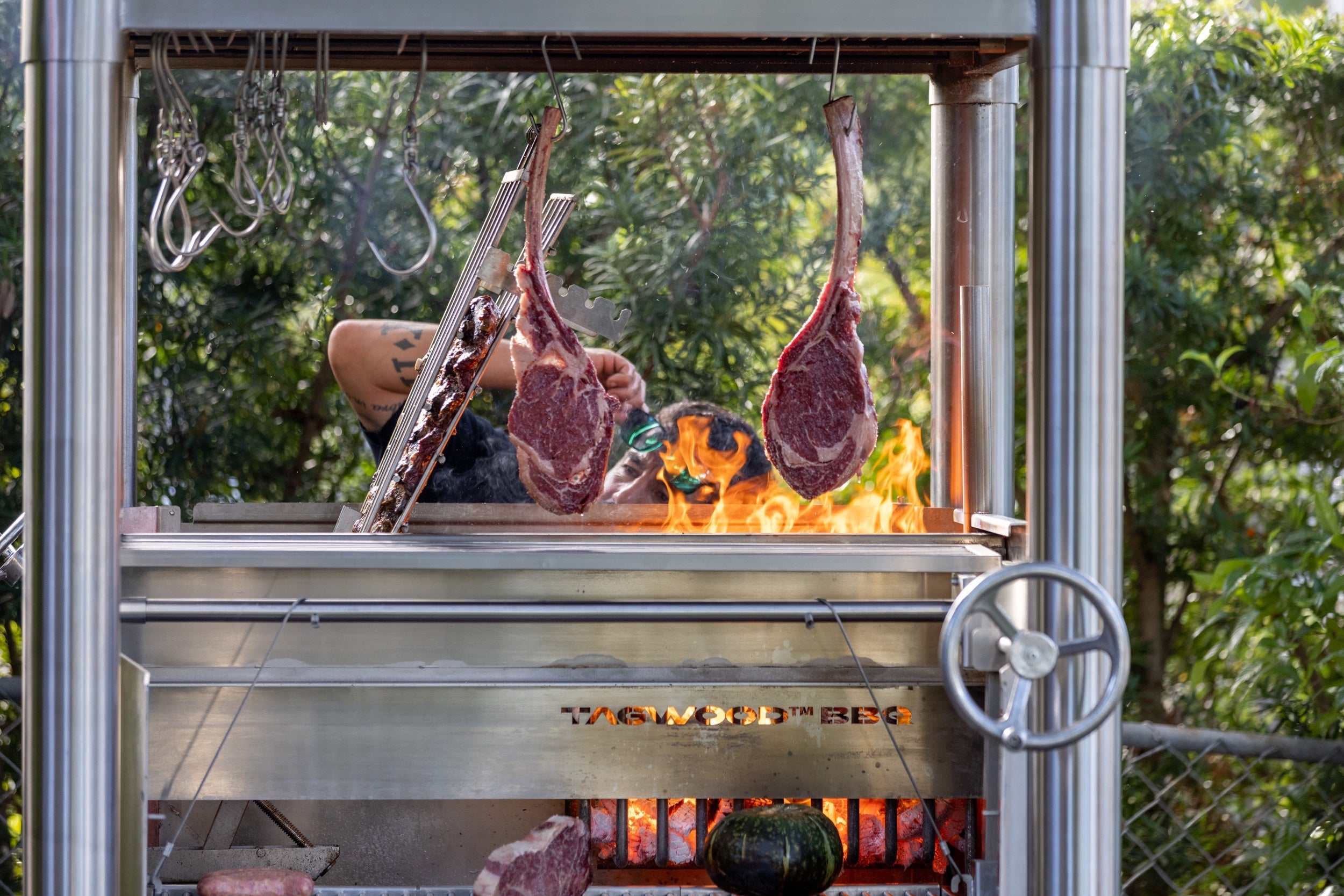 Tagwood BBQ02SS All Stainless Santa Maria Gaucho Grill