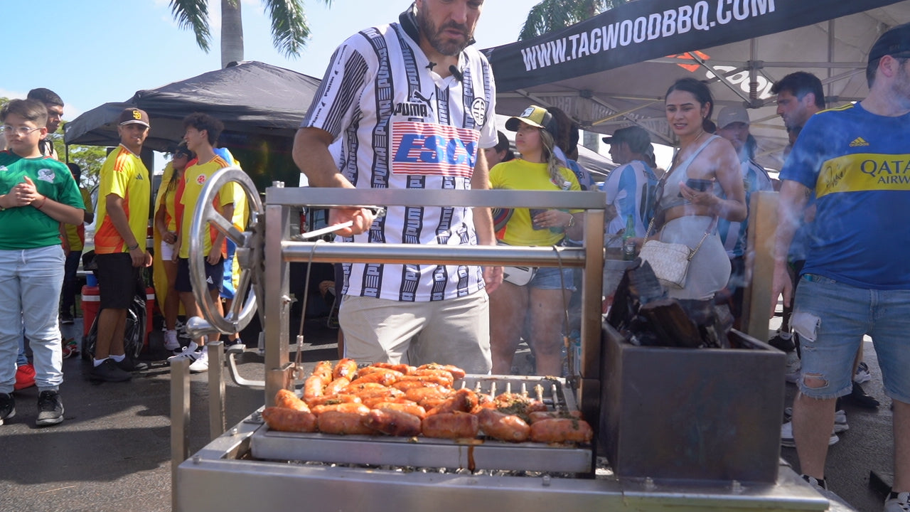 Tagwood BBQ03SS MINI Argentine Santa Maria Wood & Charcoal Grill