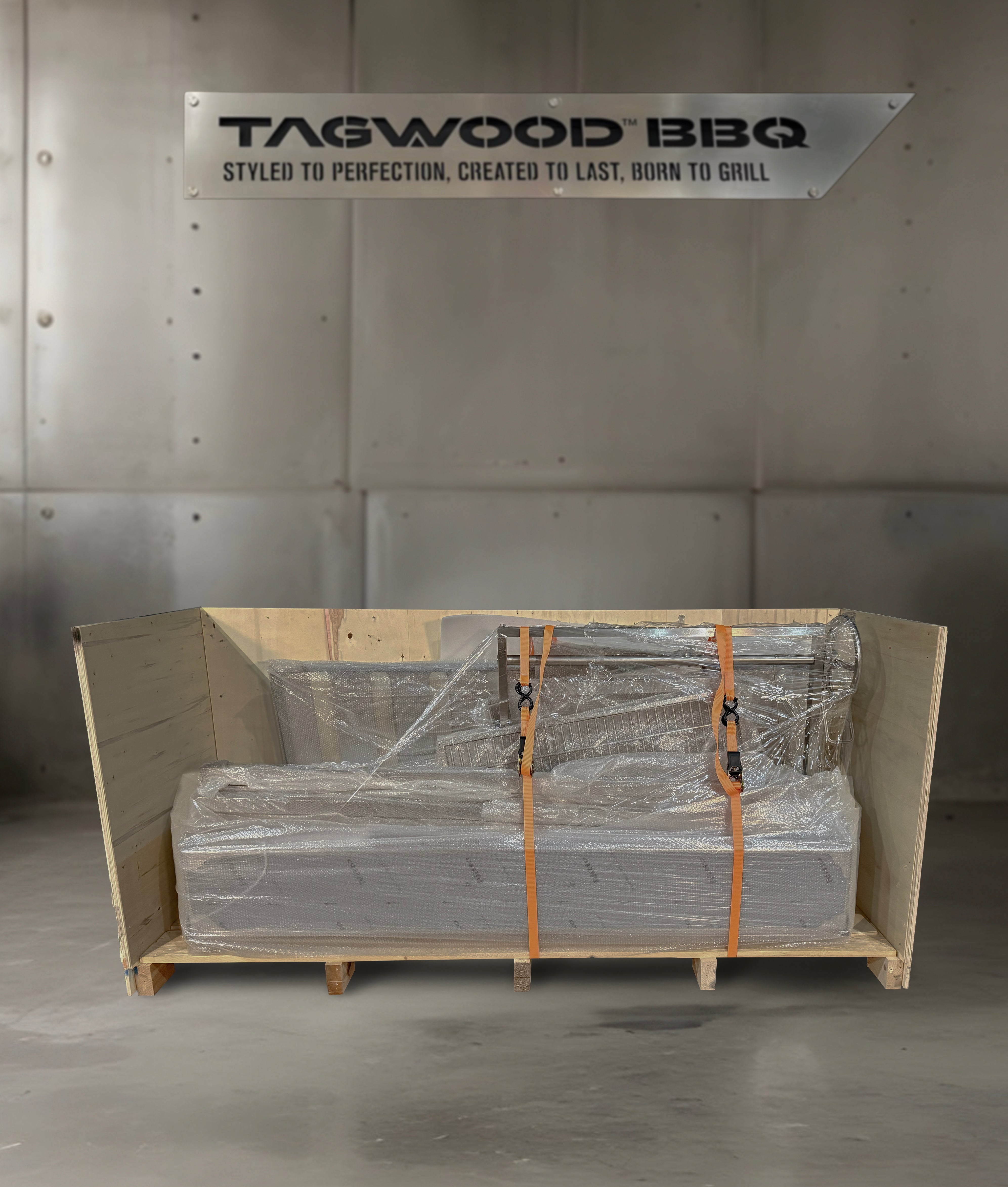Tagwood BBQ06SS Santa Maria Wood & Charcoal Gaucho Grill