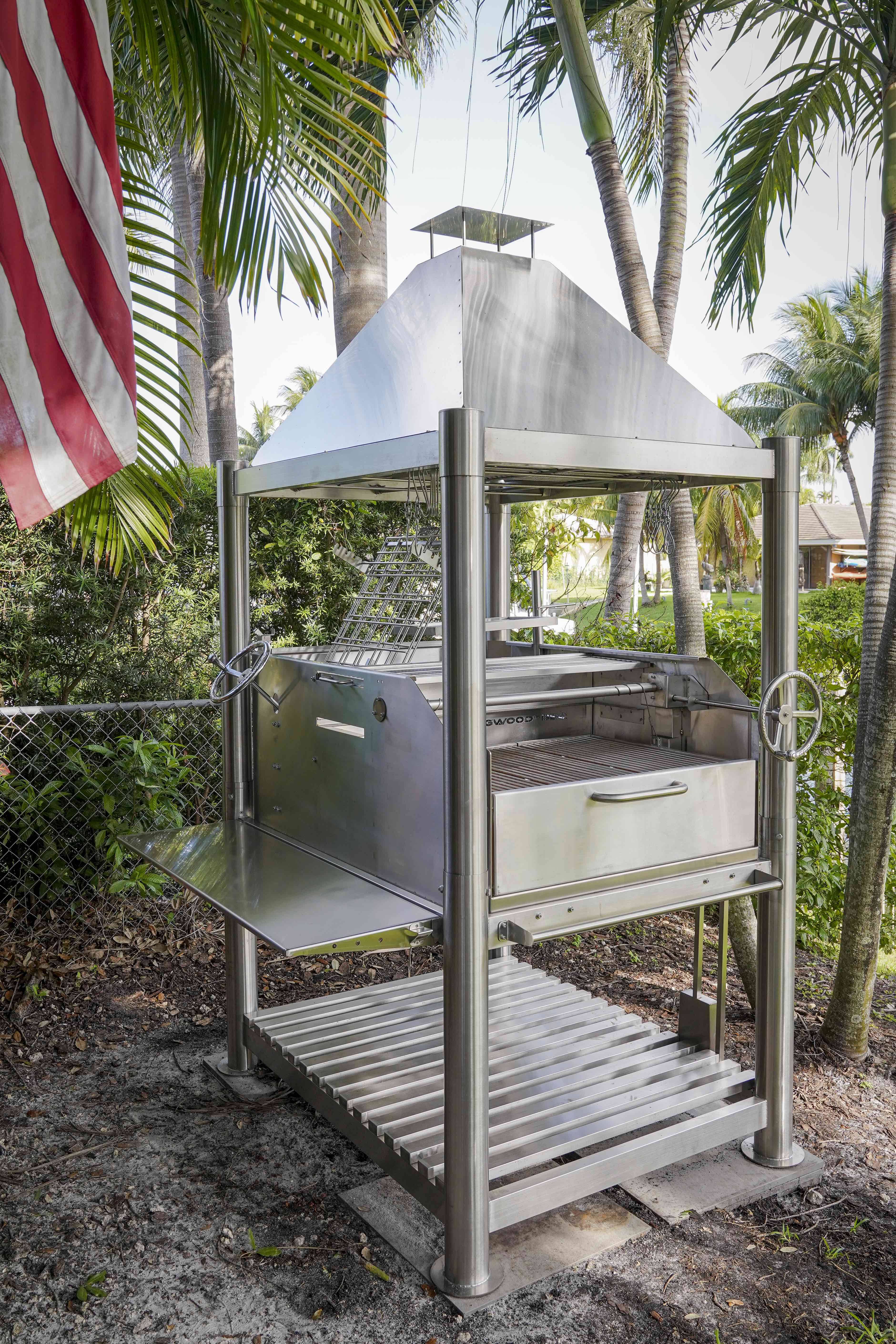 Tagwood BBQ12SS Stainless Steel Argentine Santa Maria Gaucho Grill
