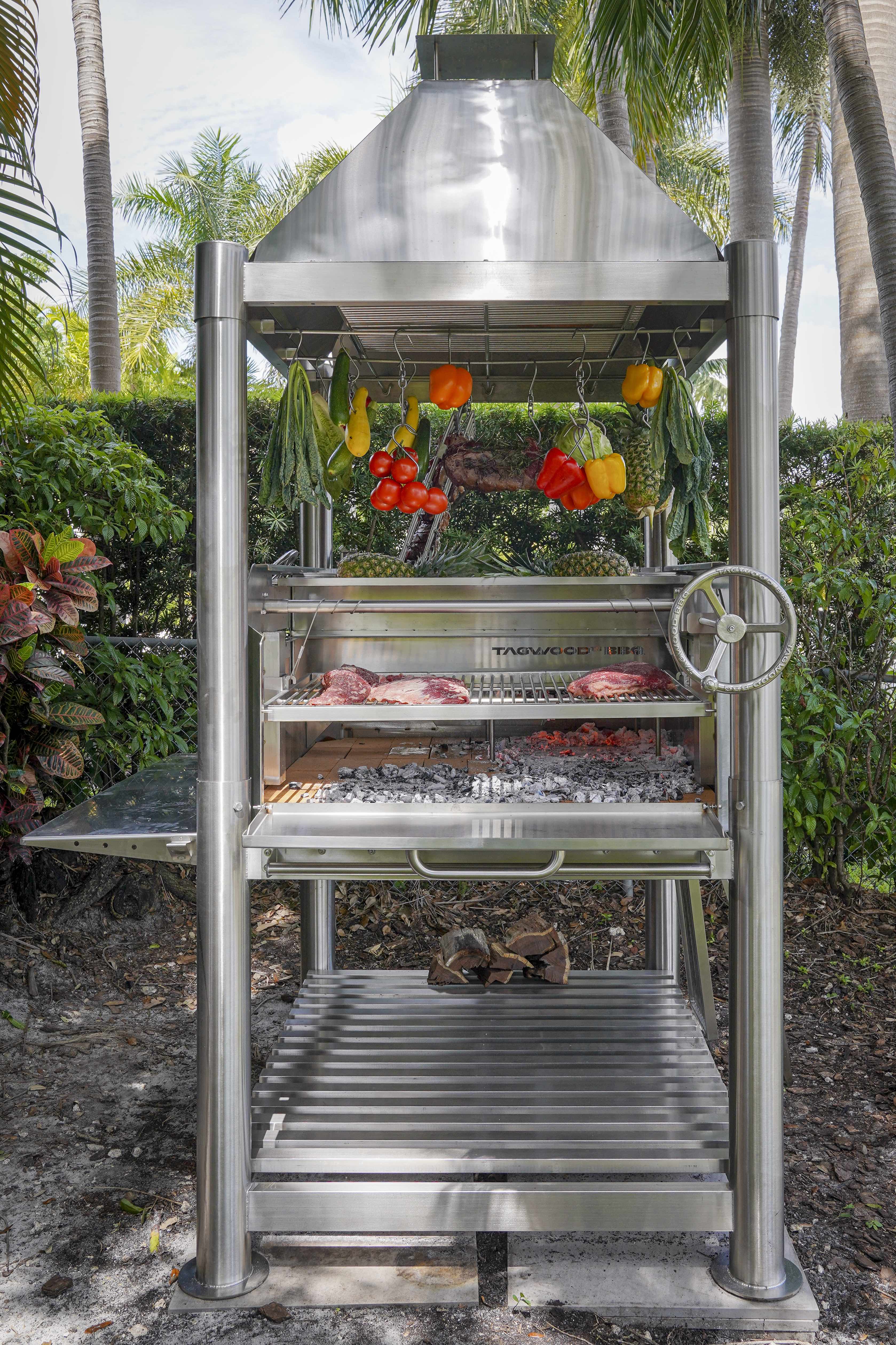 Tagwood BBQ12SS Stainless Steel Argentine Santa Maria Gaucho Grill