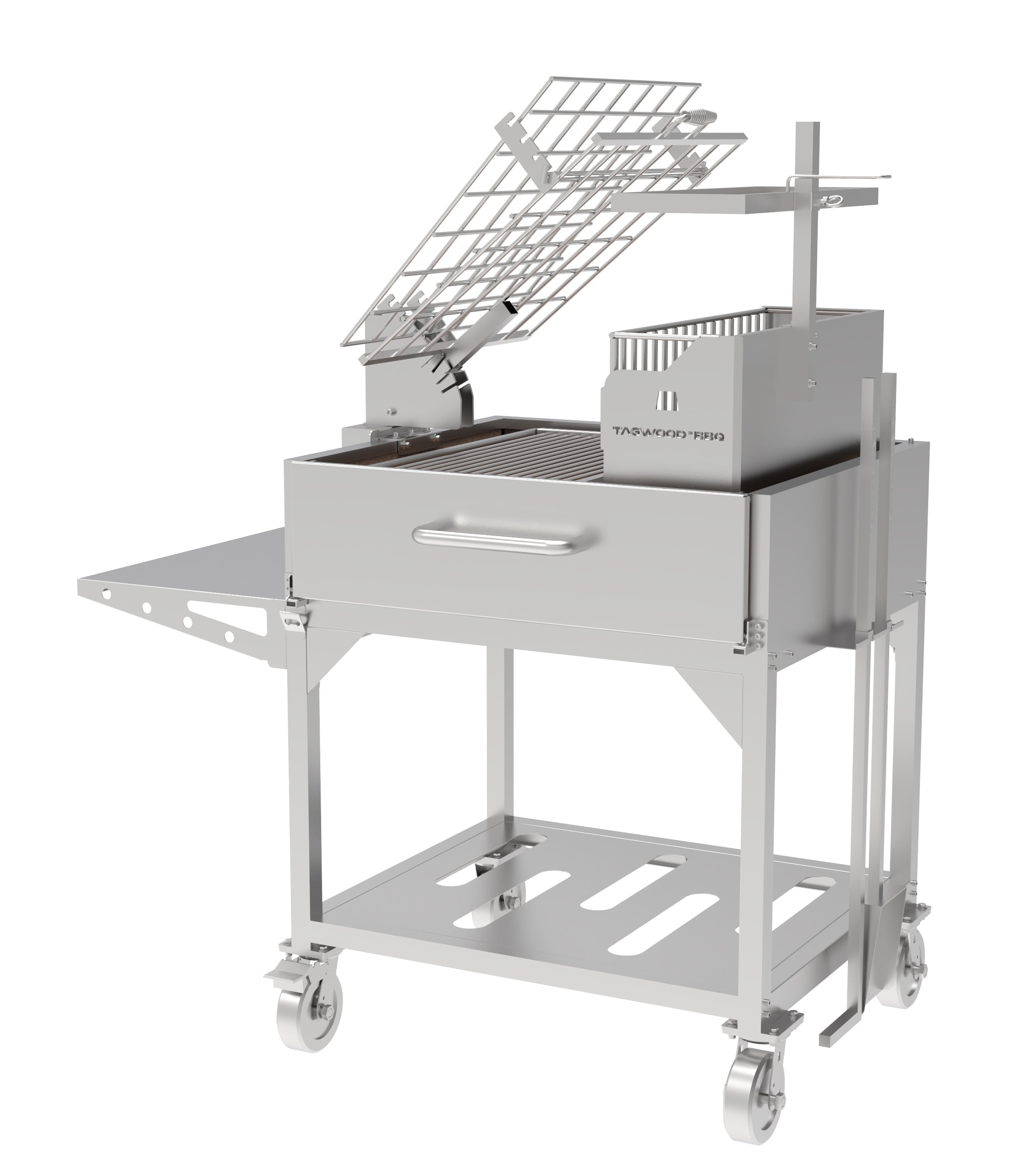 Tagwood BBQ Argentine Clamp Grill with Firebox – BBQ33SS