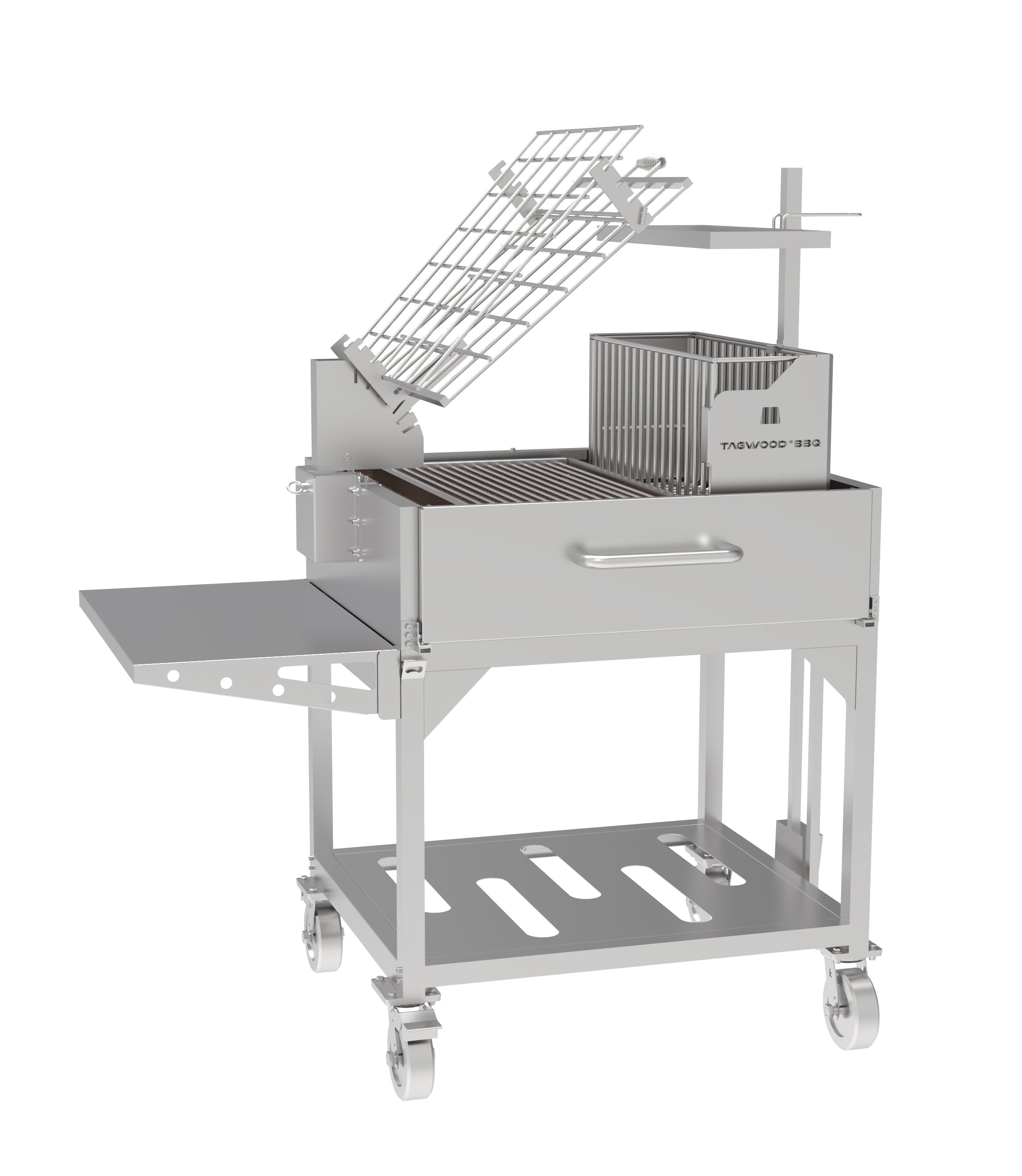 Tagwood BBQ Argentine Clamp Grill with Firebox – BBQ33SS