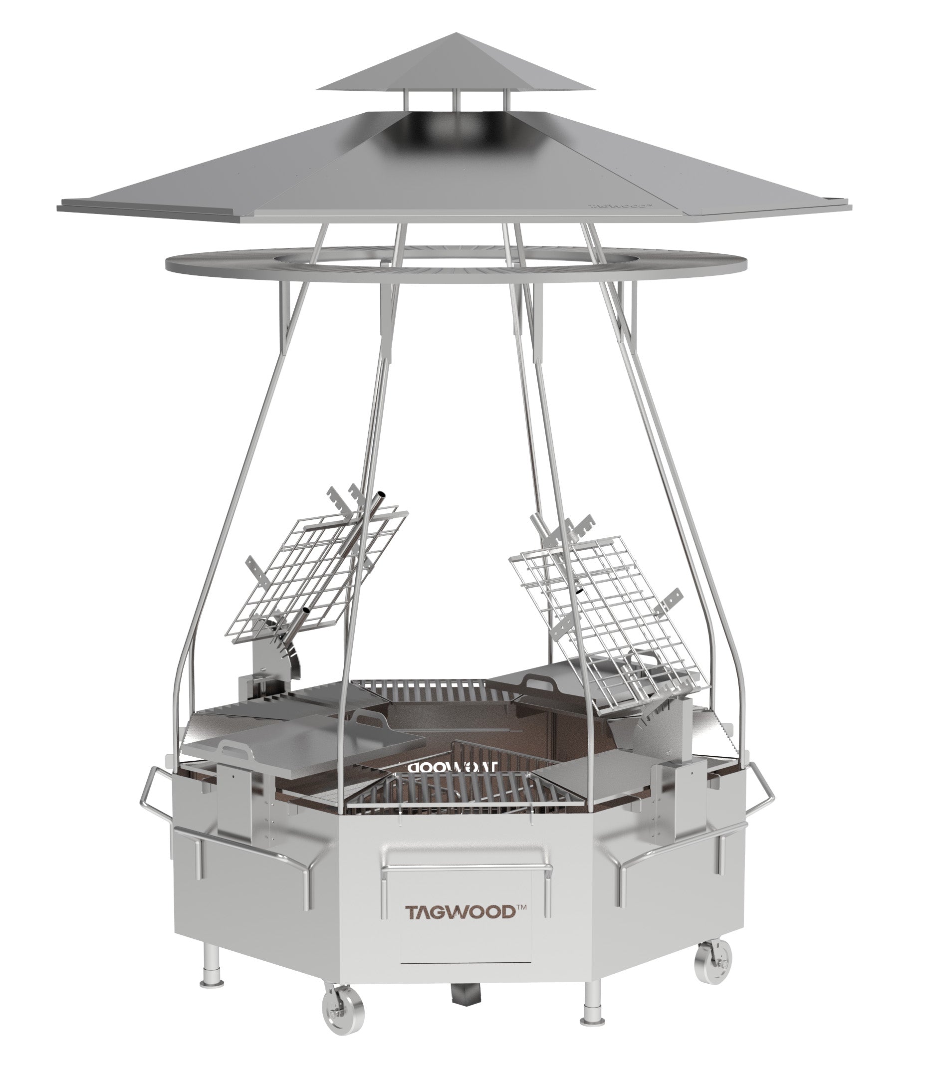 Tagwood BBQ The Tagwood Tower 304 SS Argentine & Santa Maria Grill | BBQ37SS