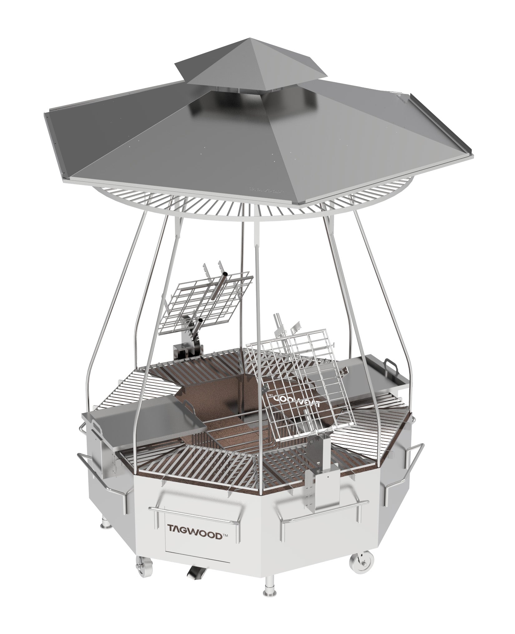 Tagwood BBQ The Tagwood Tower 304 SS Argentine & Santa Maria Grill | BBQ37SS