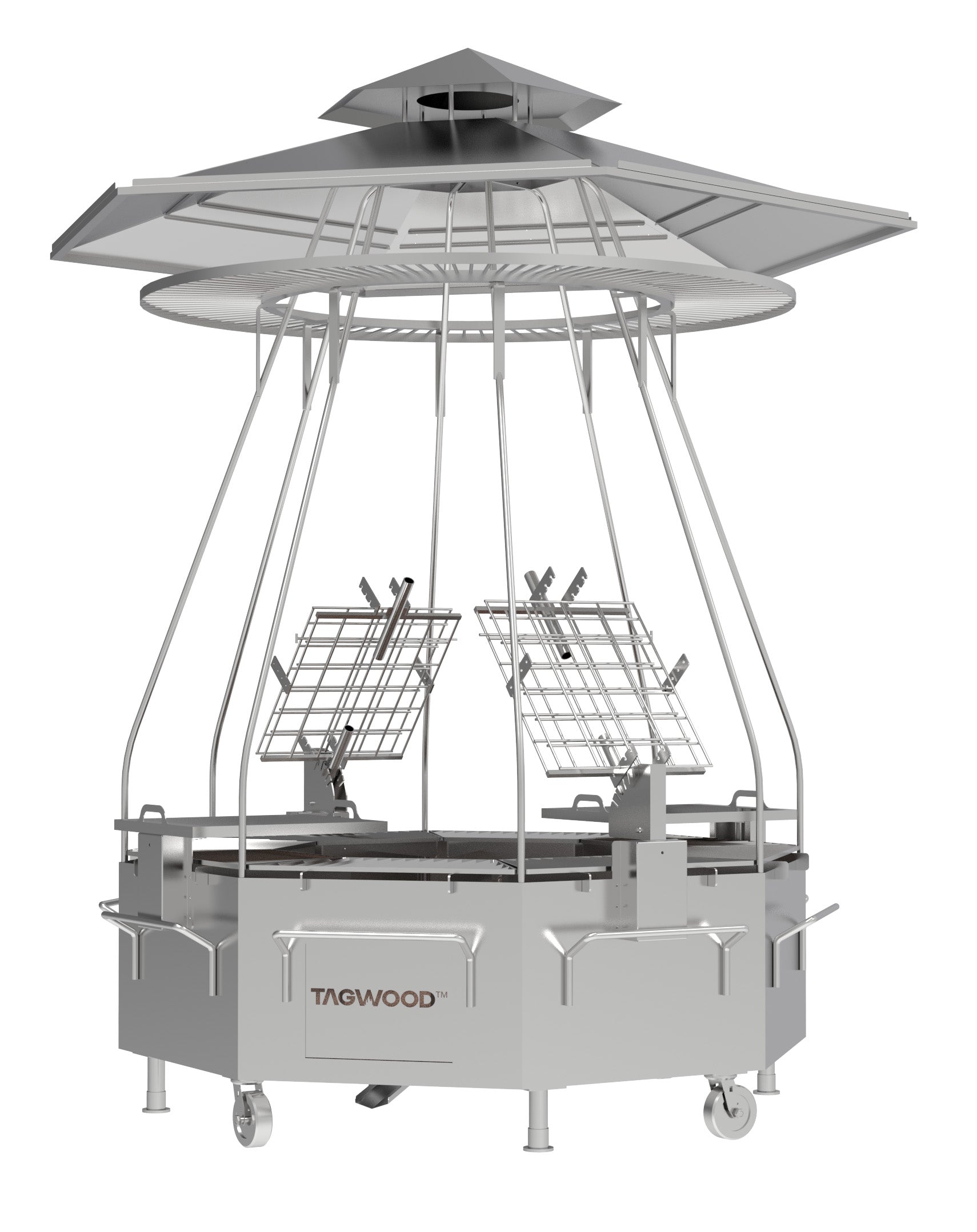 Tagwood BBQ The Tagwood Tower 304 SS Argentine & Santa Maria Grill | BBQ37SS