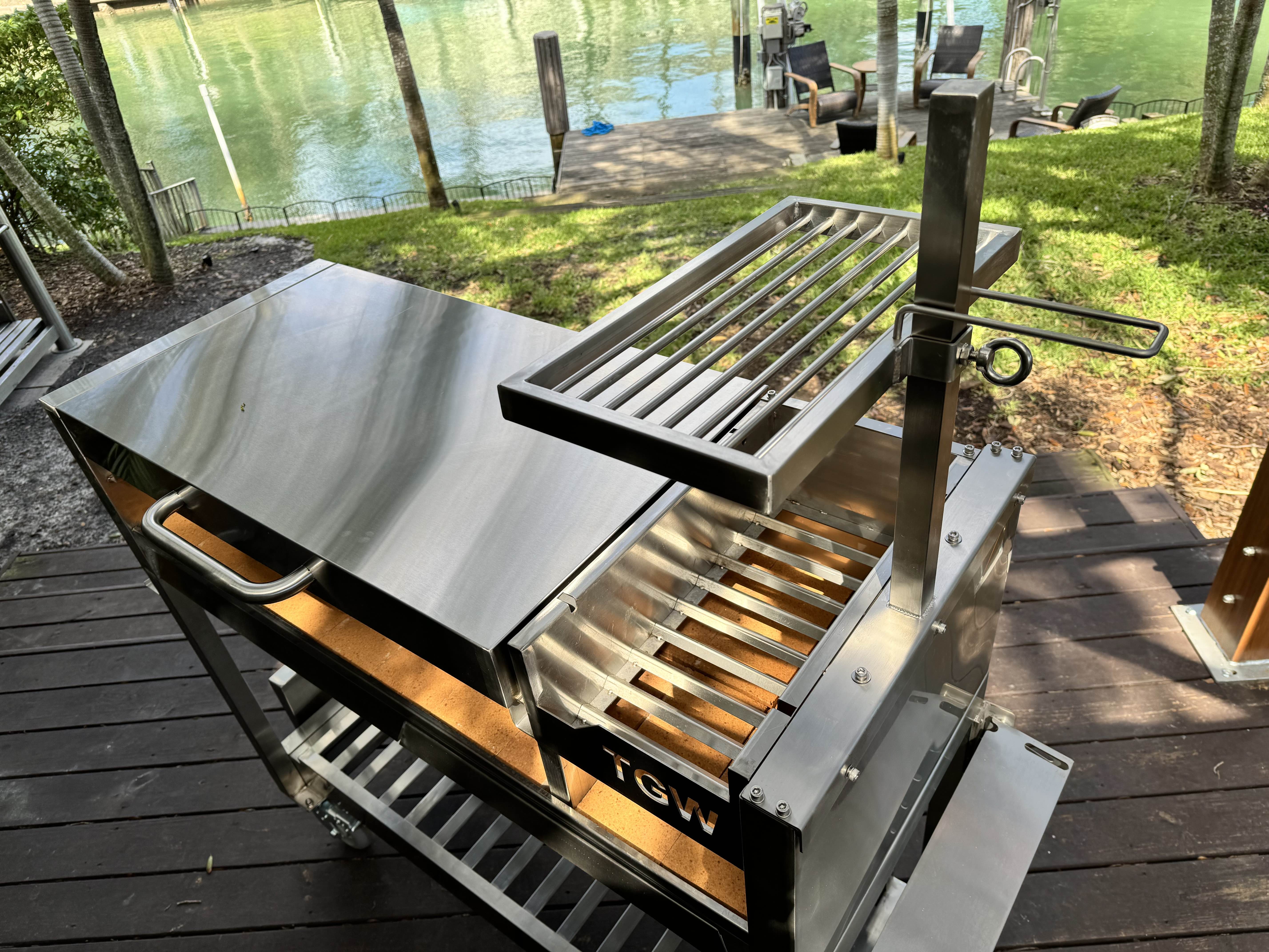 Tagwood BBQ18SS Argentine Wood & Charcoal Gaucho Grill – Pre-Order