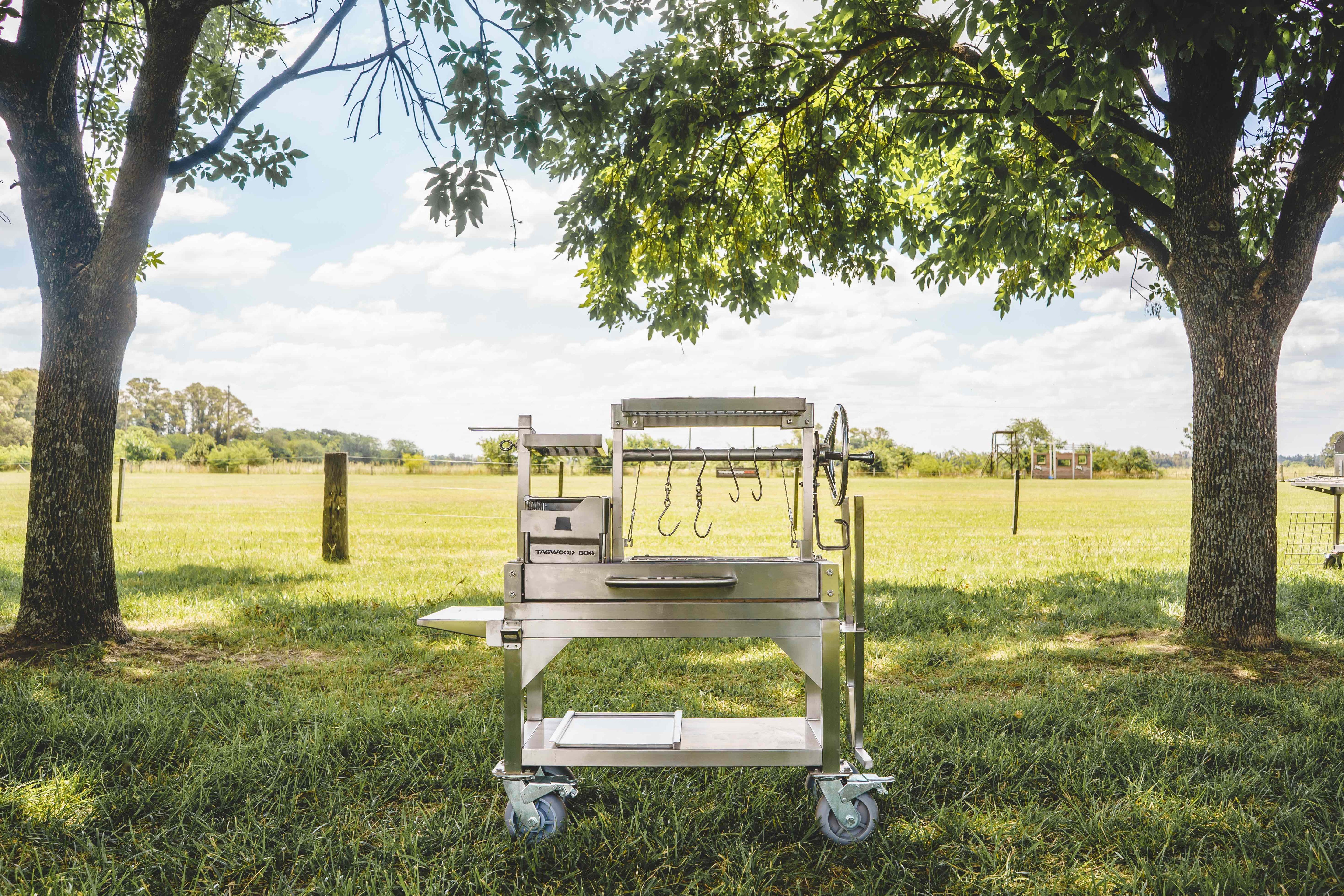 Tagwood BBQ03SS MINI Argentine Santa Maria Wood & Charcoal Grill