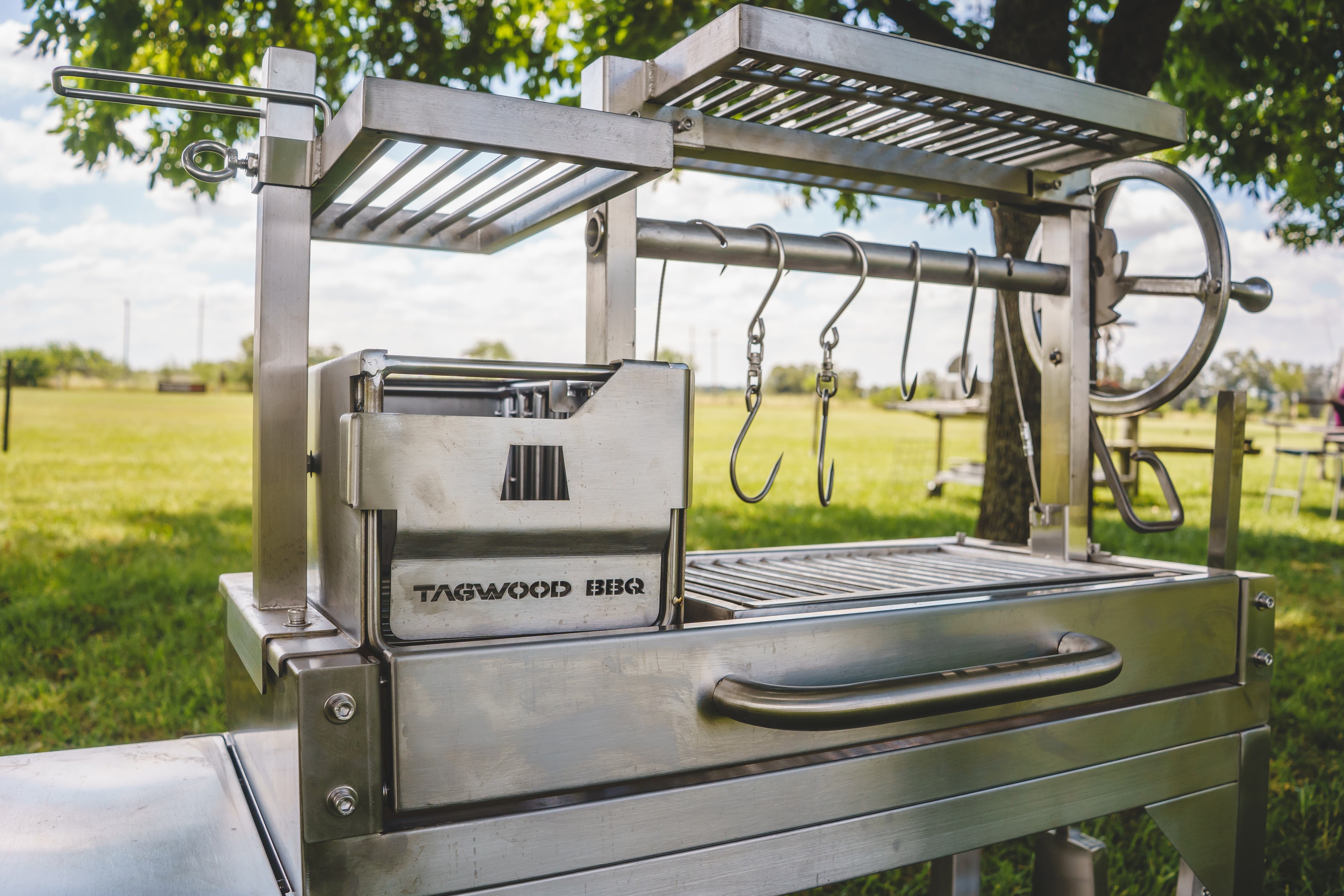 Tagwood BBQ03SS MINI Argentine Santa Maria Wood & Charcoal Grill