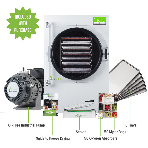 Harvest Right Medium Home Freeze Dryer with 5 Trays & Mylar Kit