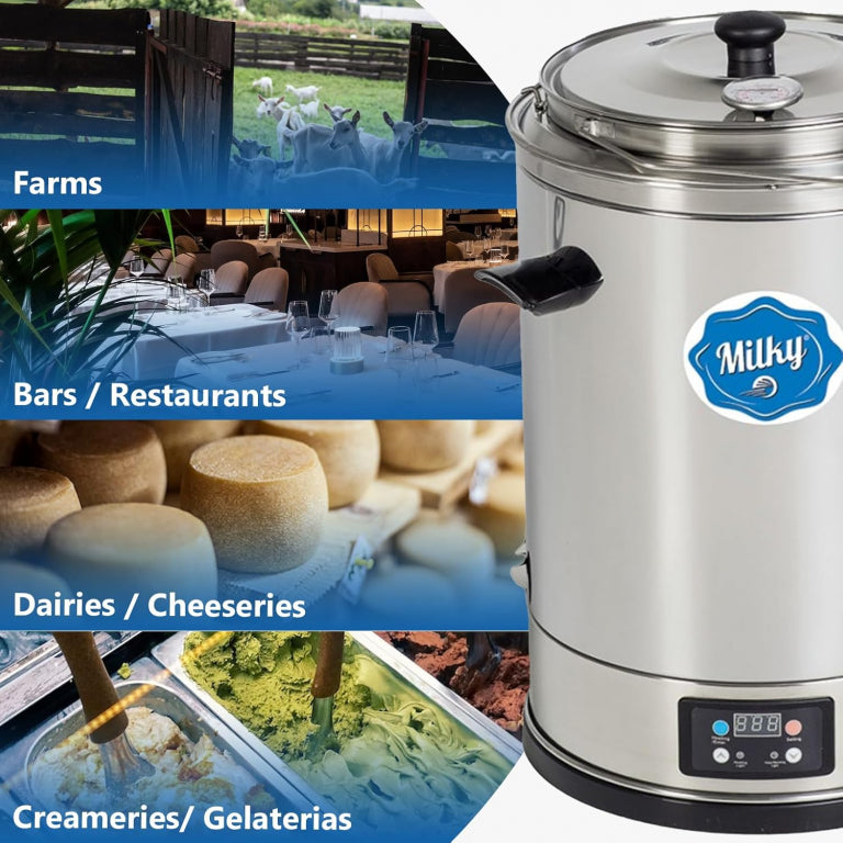 MilkyDay Small Milk Pasteurizer & Yogurt Machine – Milky FJ 15 (115V, 14L Capacity)