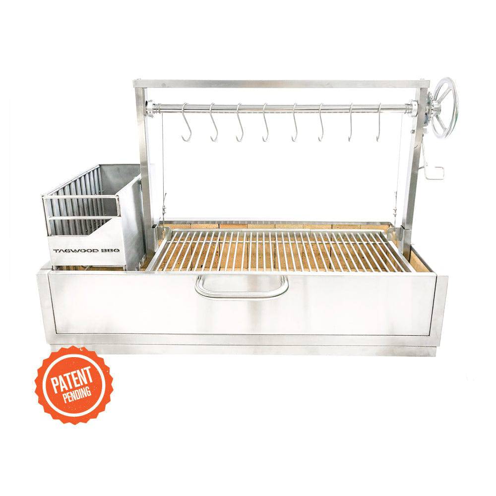 Tagwood BBQ Santa Maria Argentine Wood Fire & Charcoal Gaucho Grill Built-In – 304 Stainless Steel | BBQ05SS