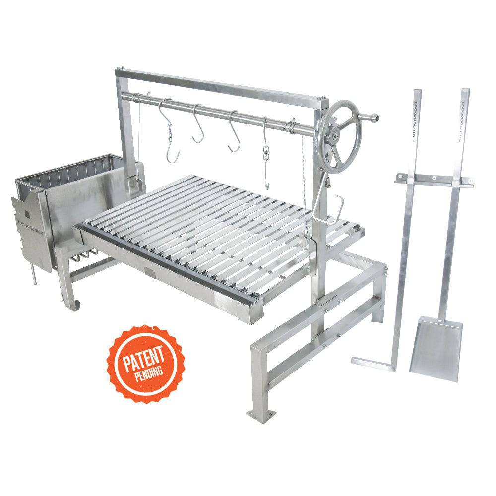 Tagwood BBQ09SS Insert-Style Argentine Santa Maria Gaucho Grill | BBQ09SS