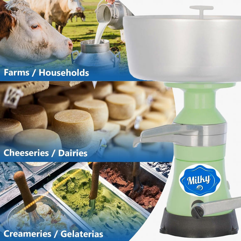 MilkyDay FJ 85 HAP Manual Cream Separator – 85L/Hour, Aluminum