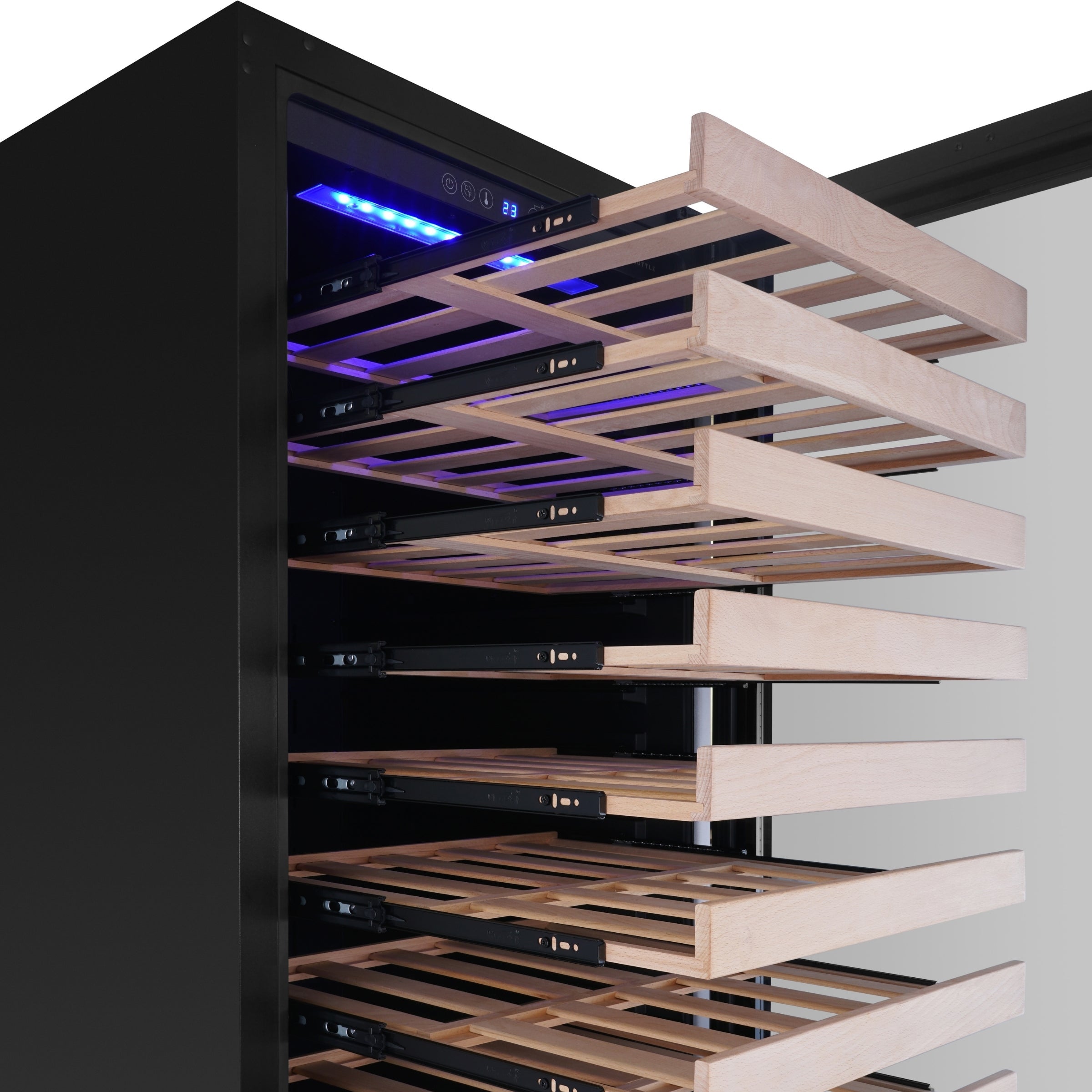 KingsBottle 47" Wine & Beverage Refrigerator Combo | Triple Zone